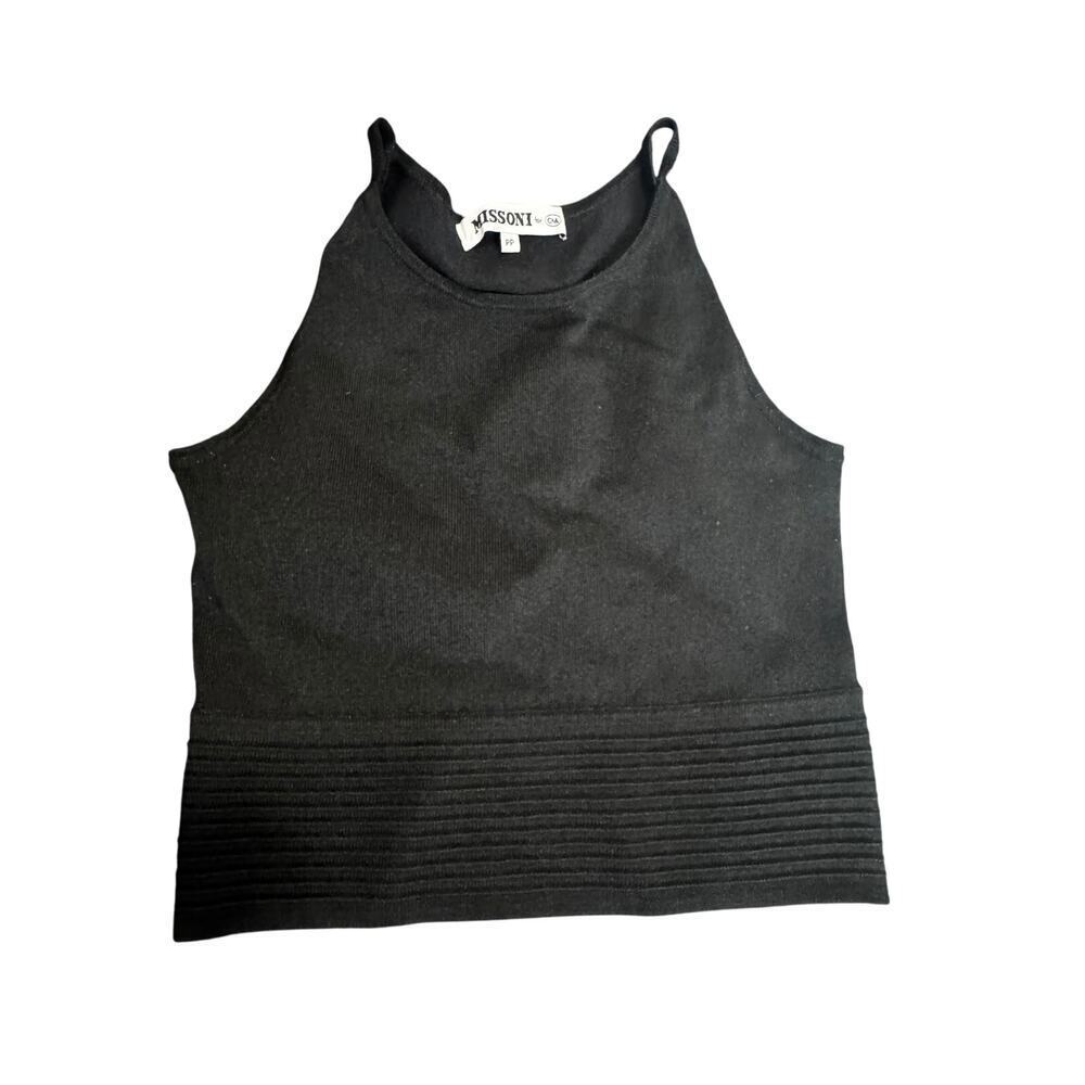 Missoni for C&A Black Knit Crop Top PP XS